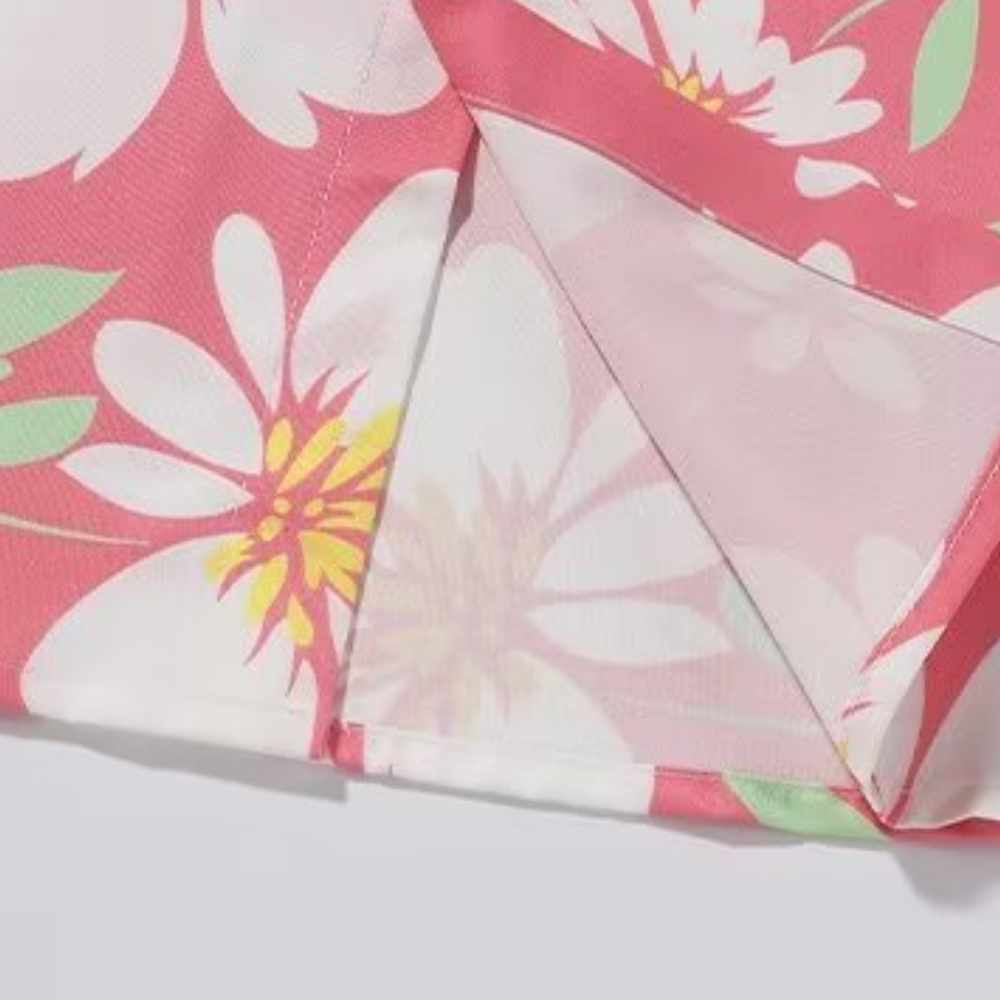 American Pink Floral Resort Shirt