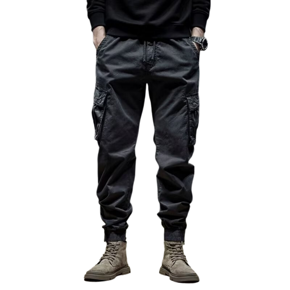 Simple Loose Multi-Pocket Cargo Pants