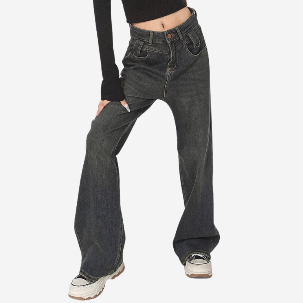 Women's Vintage Solid Color Jeans