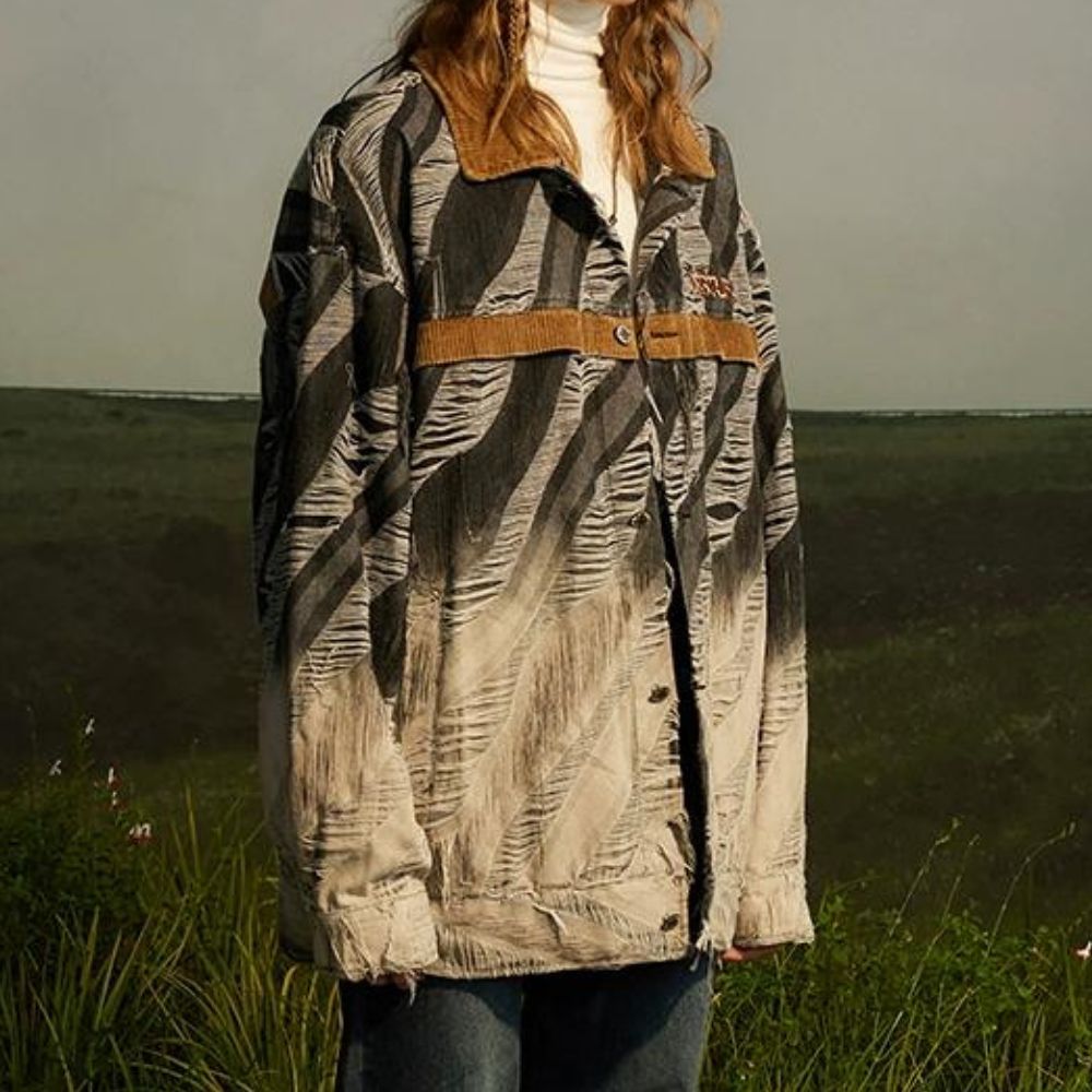 Retro Line Wash Denim Jacket