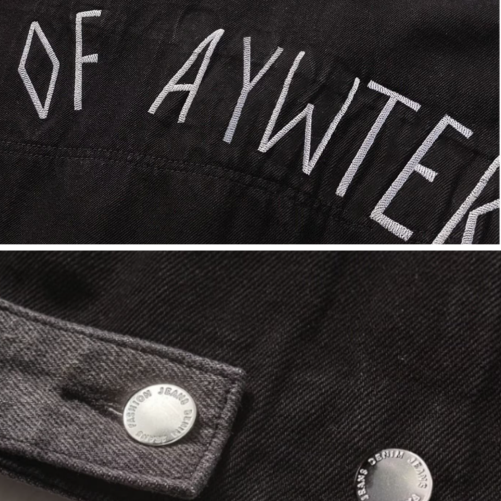 Fake Two Piece Patchwork Denim Jacket