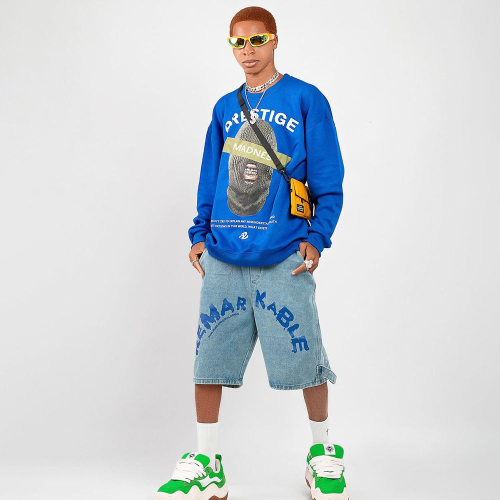 PM | Hip-hop High Street Mask Brand Sweatshirt