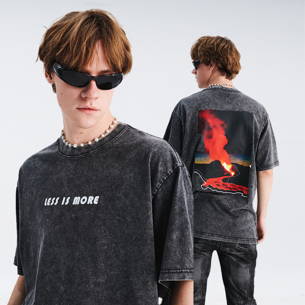 Volcano Eruption Washed T-Shirt