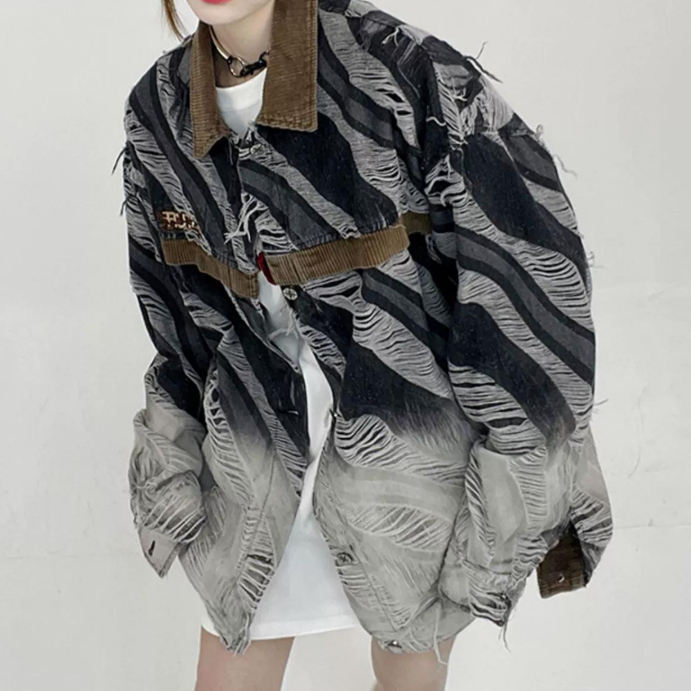 Retro Line Wash Denim Jacket