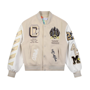 Heavy Magic Wizard Letter Embroidered Jacket