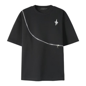 Urban Black Zip Soft T-shirt