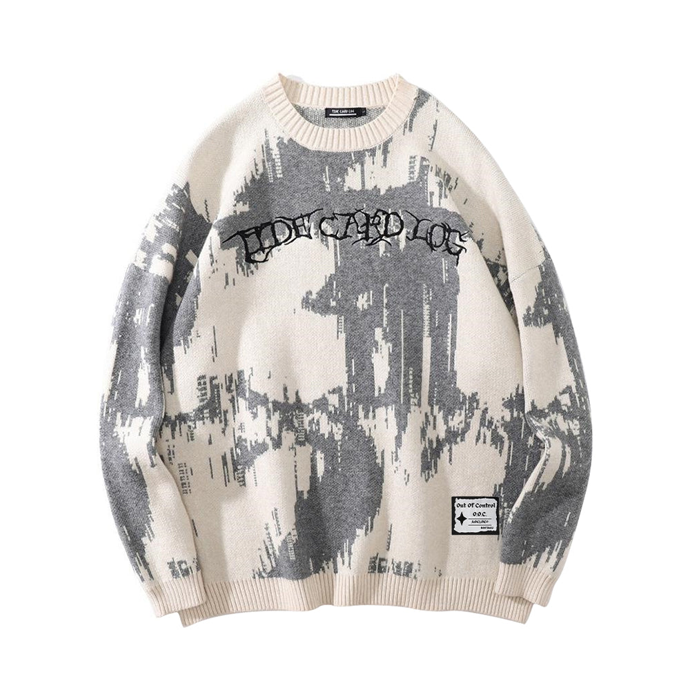 OOC' American Retro Lazy Style Sweater