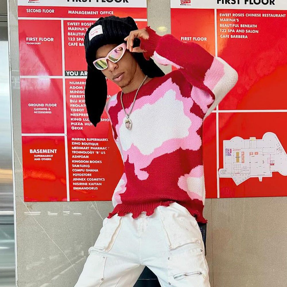 Street Solid Color Rabbit Knitted Hat