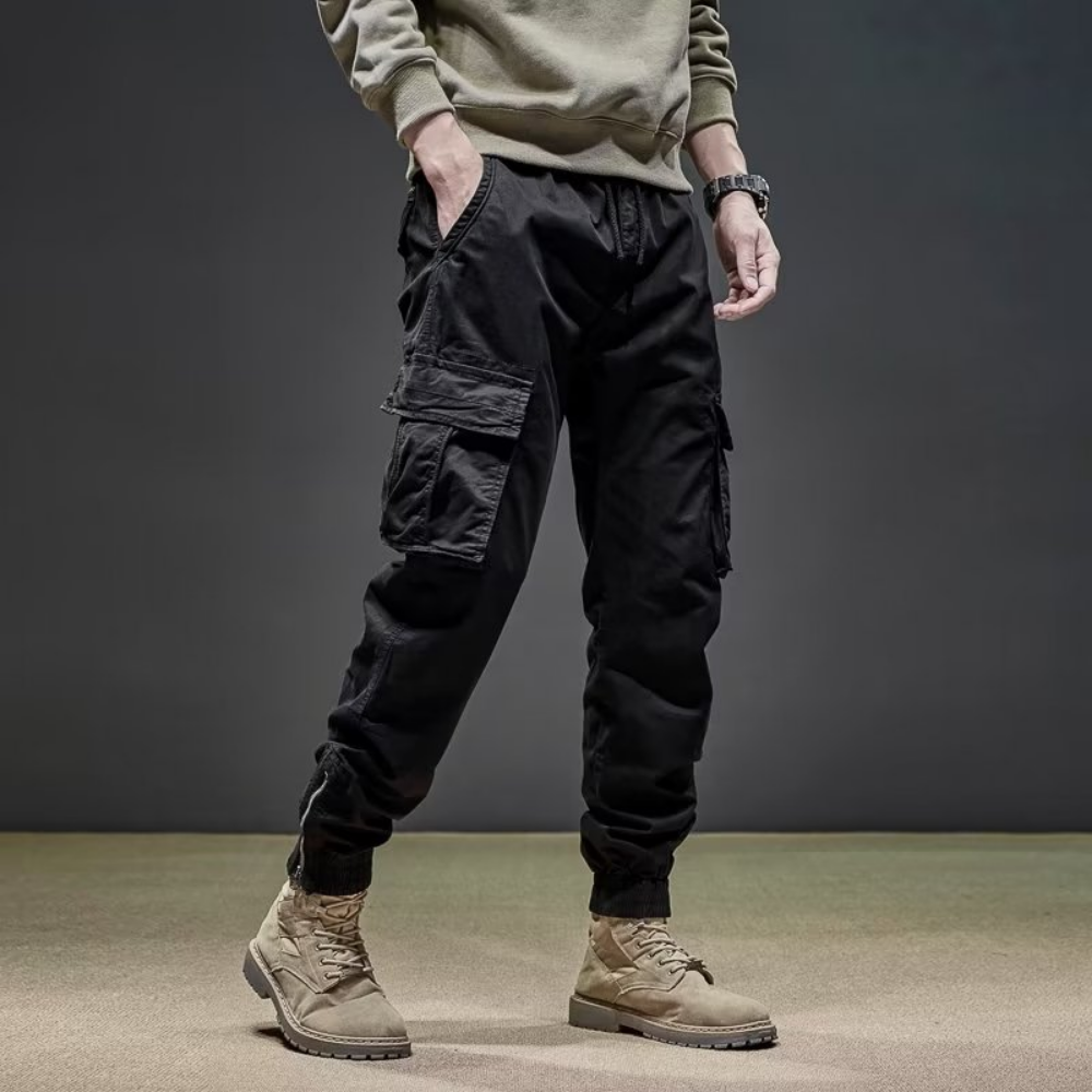 Simple Loose Multi-Pocket Cargo Pants