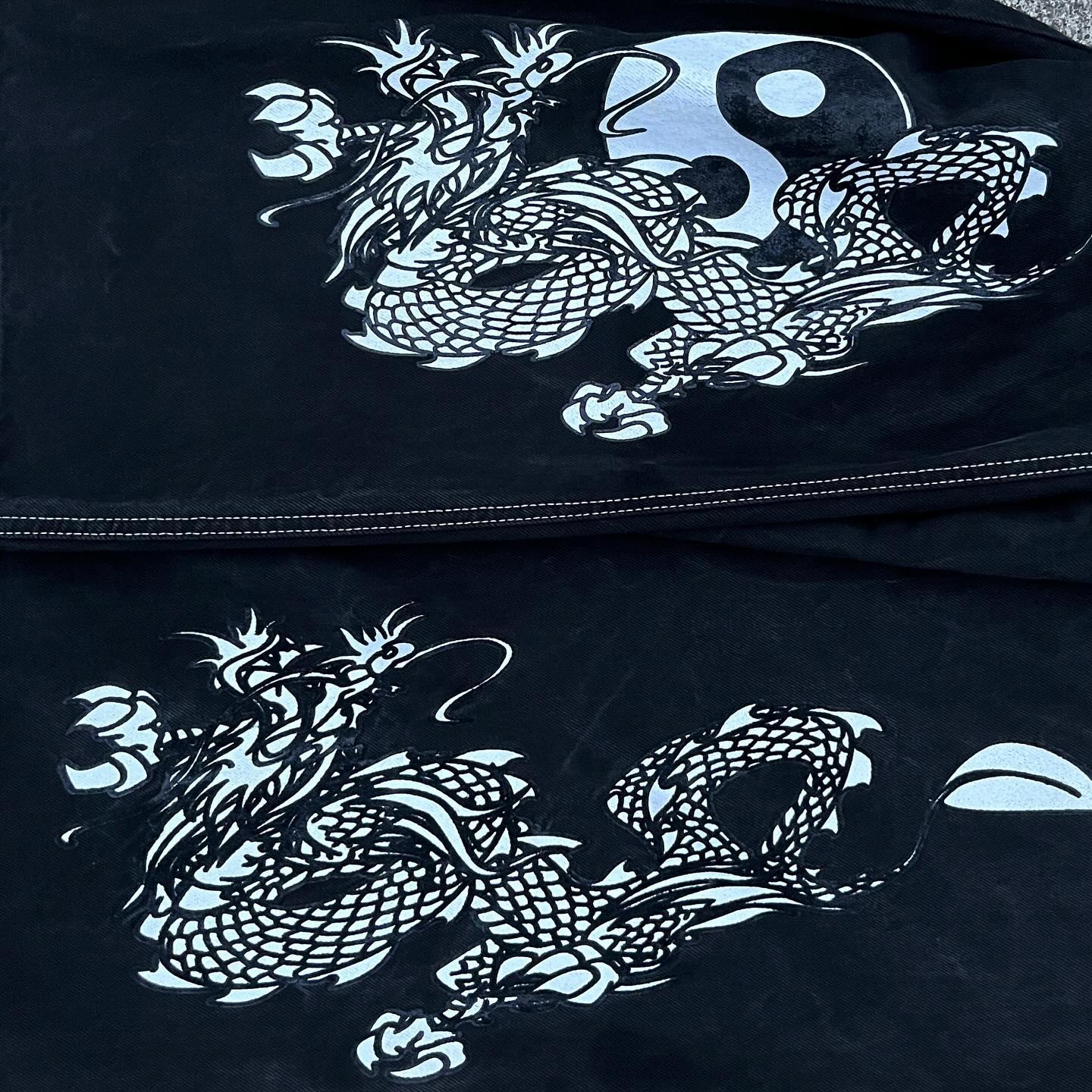 Baggout Jeans Yin Yang Dragon