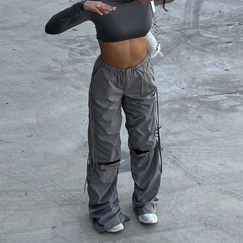 Women's Street Drawstring Cargo Pants