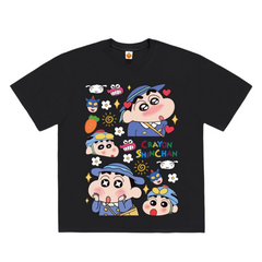 Street Philanthropist Crayon Shin chan Creative Simple Design T-shirt Details