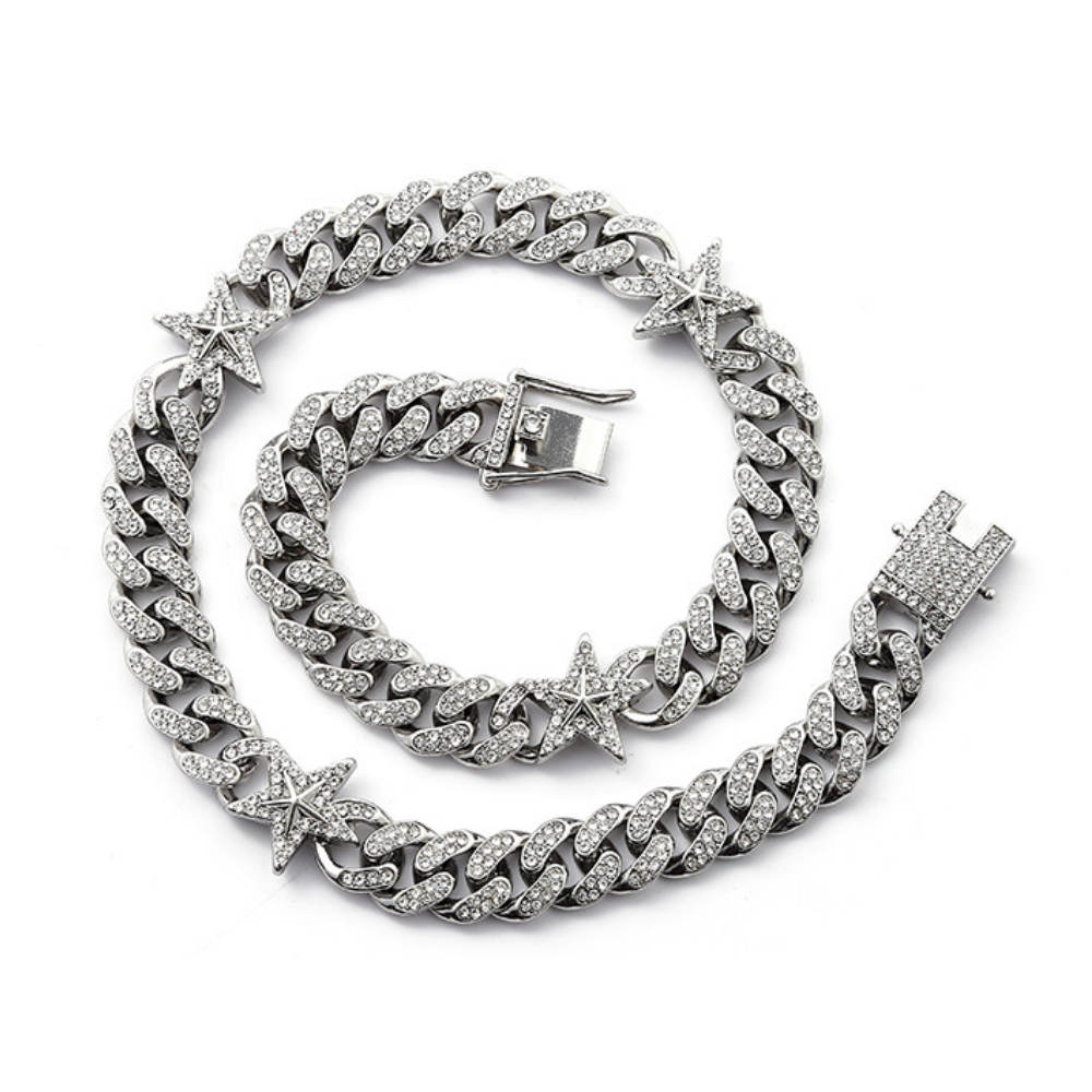 Street Pentacle Rock Necklace