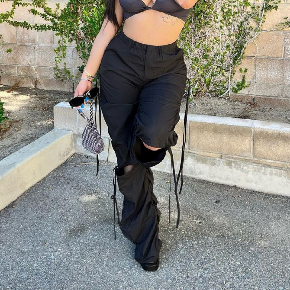 Women's Street Drawstring Cargo Pants