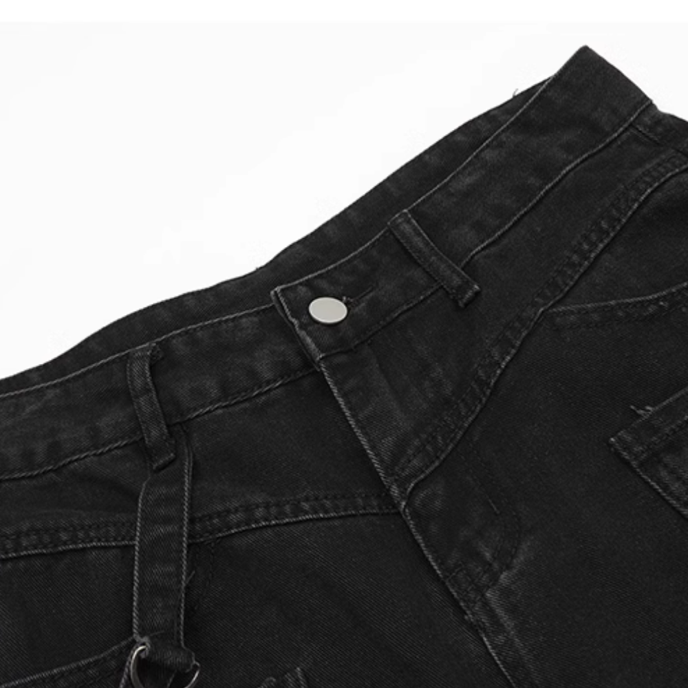 DF|American Retro Multi-Pocket Straight Leg Jeans