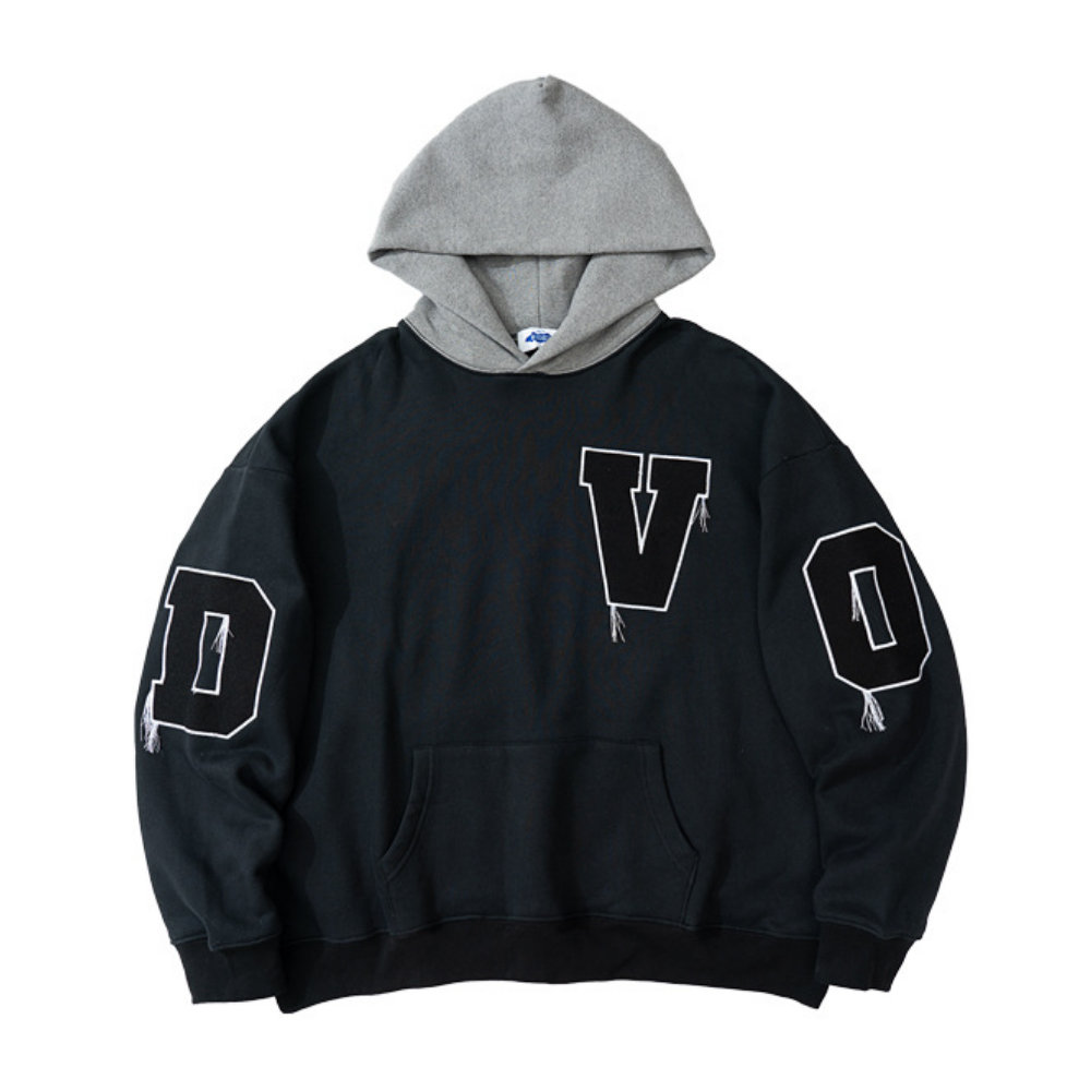 Simple Letter Embroidered Hoodie