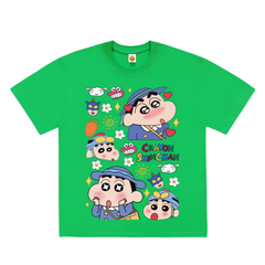 Street Philanthropist Crayon Shin chan Creative Simple Design T-shirt Details