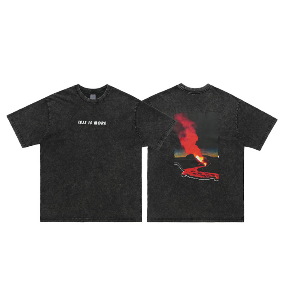 Volcano Eruption Washed T-Shirt