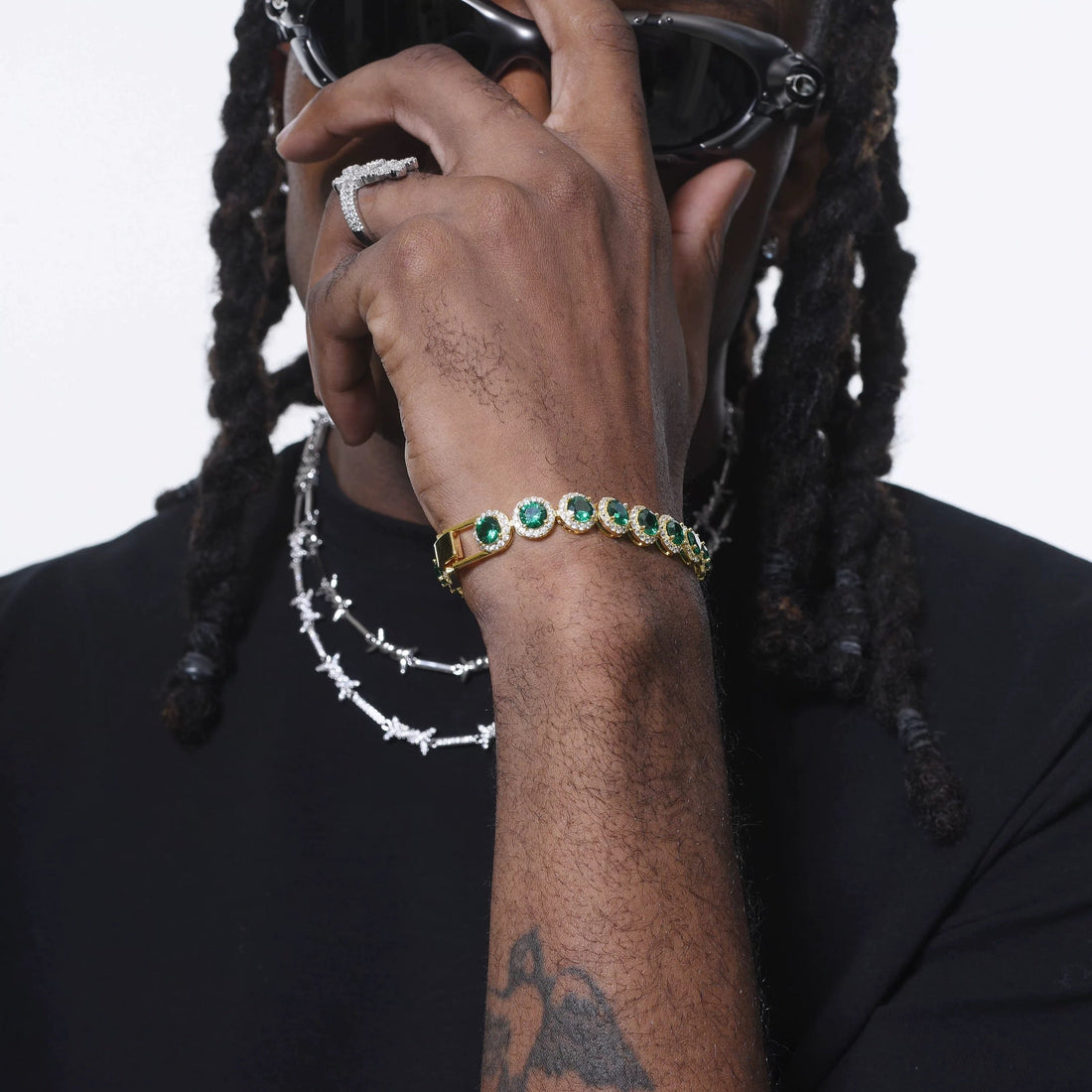 LoopStone Royal Emerald Elegance Bracelet