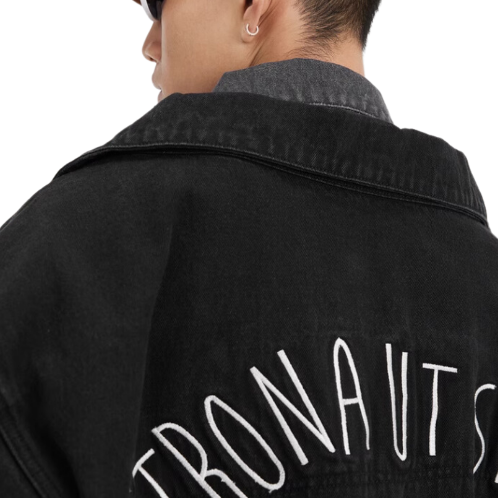 Fake Two Piece Patchwork Denim Jacket