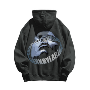 Urban Alien Portrait Graphic Hoodie