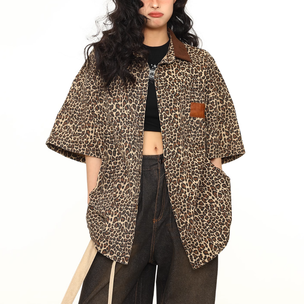 Loose Leopard Shirt