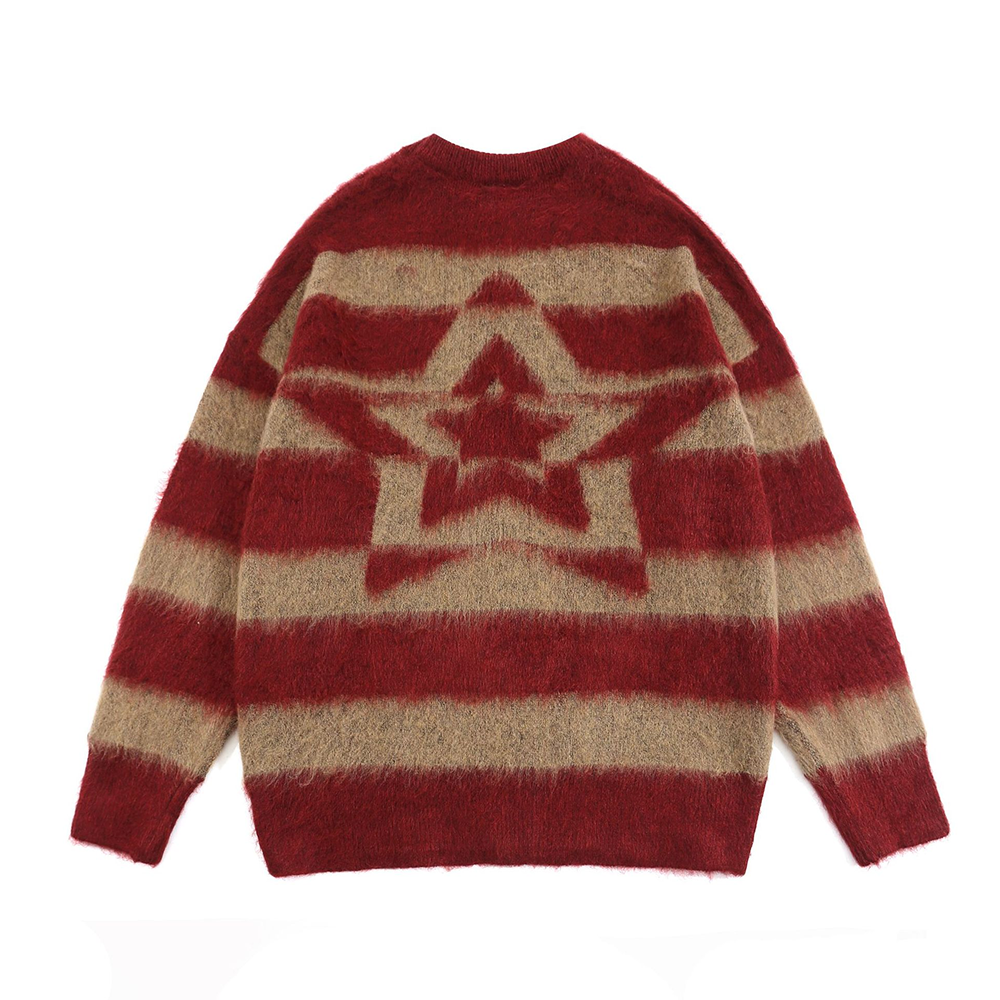 Vintage Striped Mink Sweater