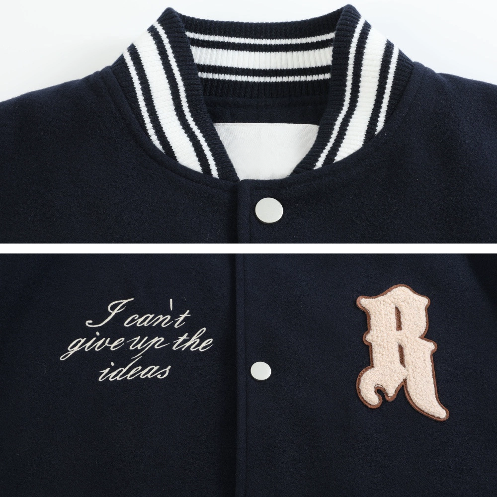 American Terry Embroidered Bomber Jacket