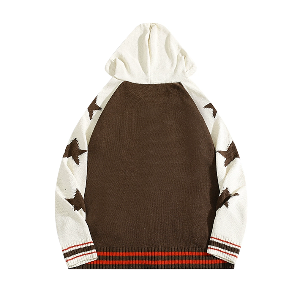 American Retro Stars Cardigan Hoodies