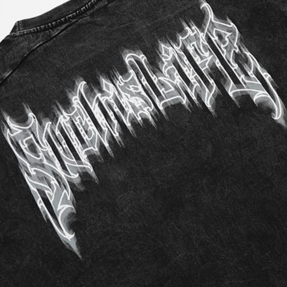High Street Gothic Lettering Washed T-shirt