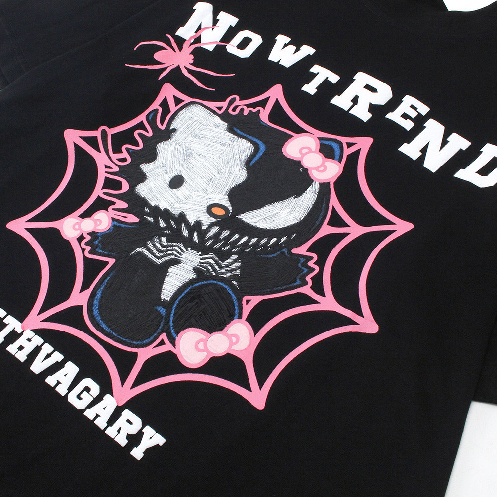 Spider Web Graffiti Cat T-Shirt
