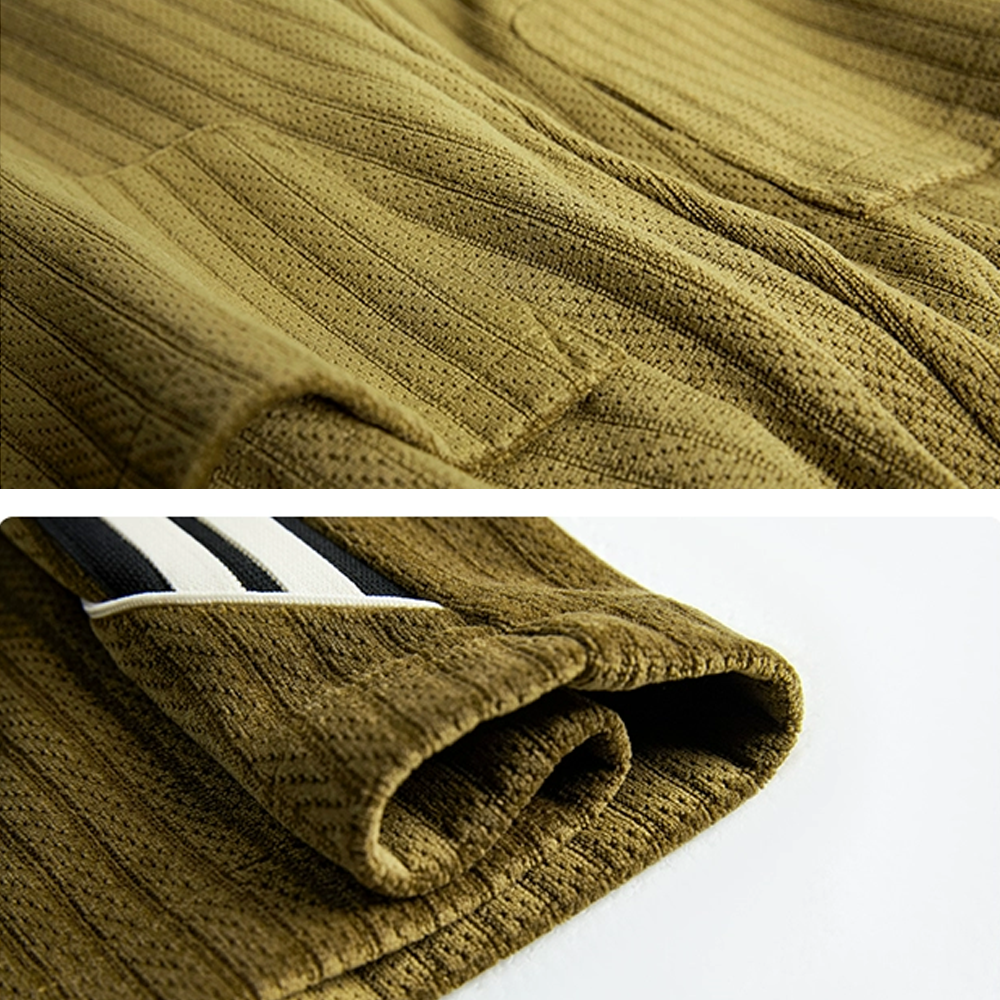 Corduroy Pit Strip Solid Color Loose Straight Sweatpants