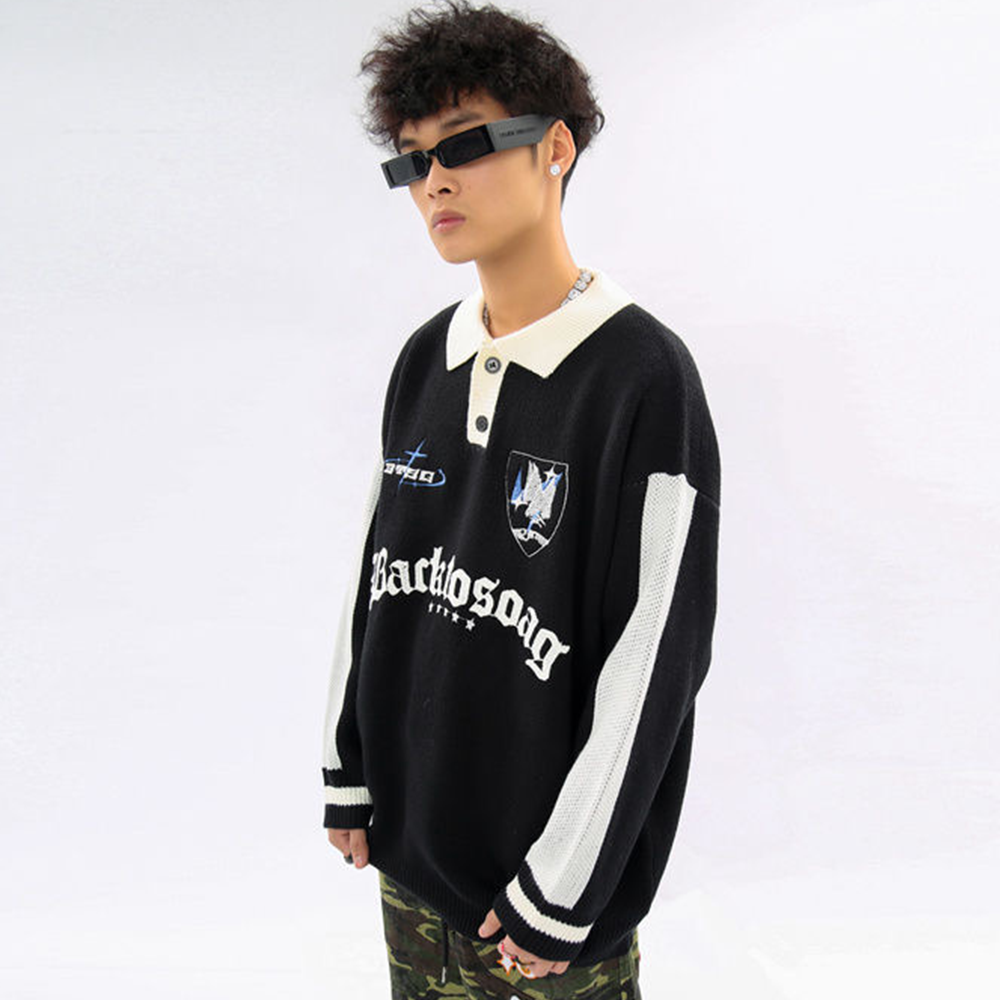 High Street Letter Polo Sweater