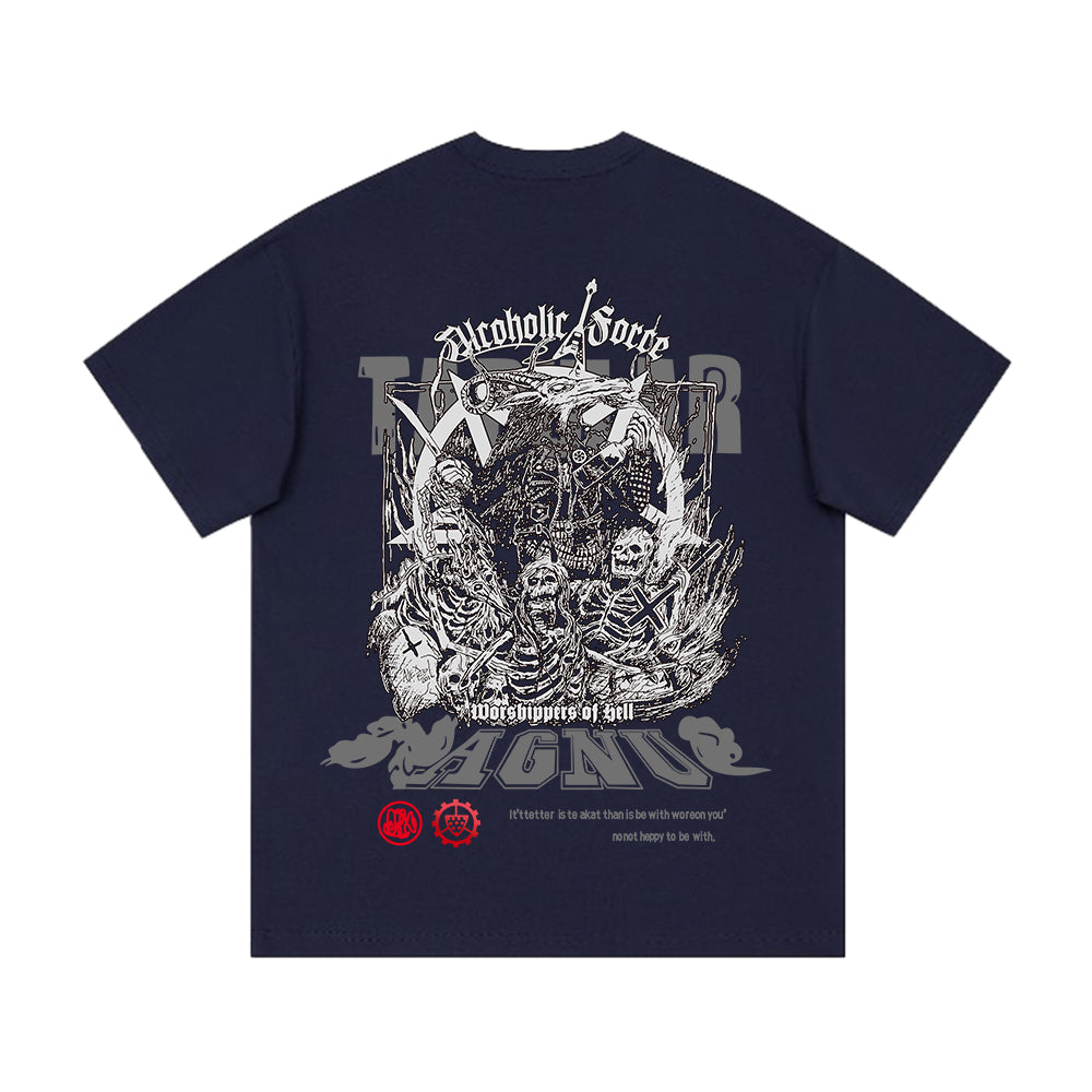 Crush Skull | Urban Hip Hop Skull Graphic T-shirt