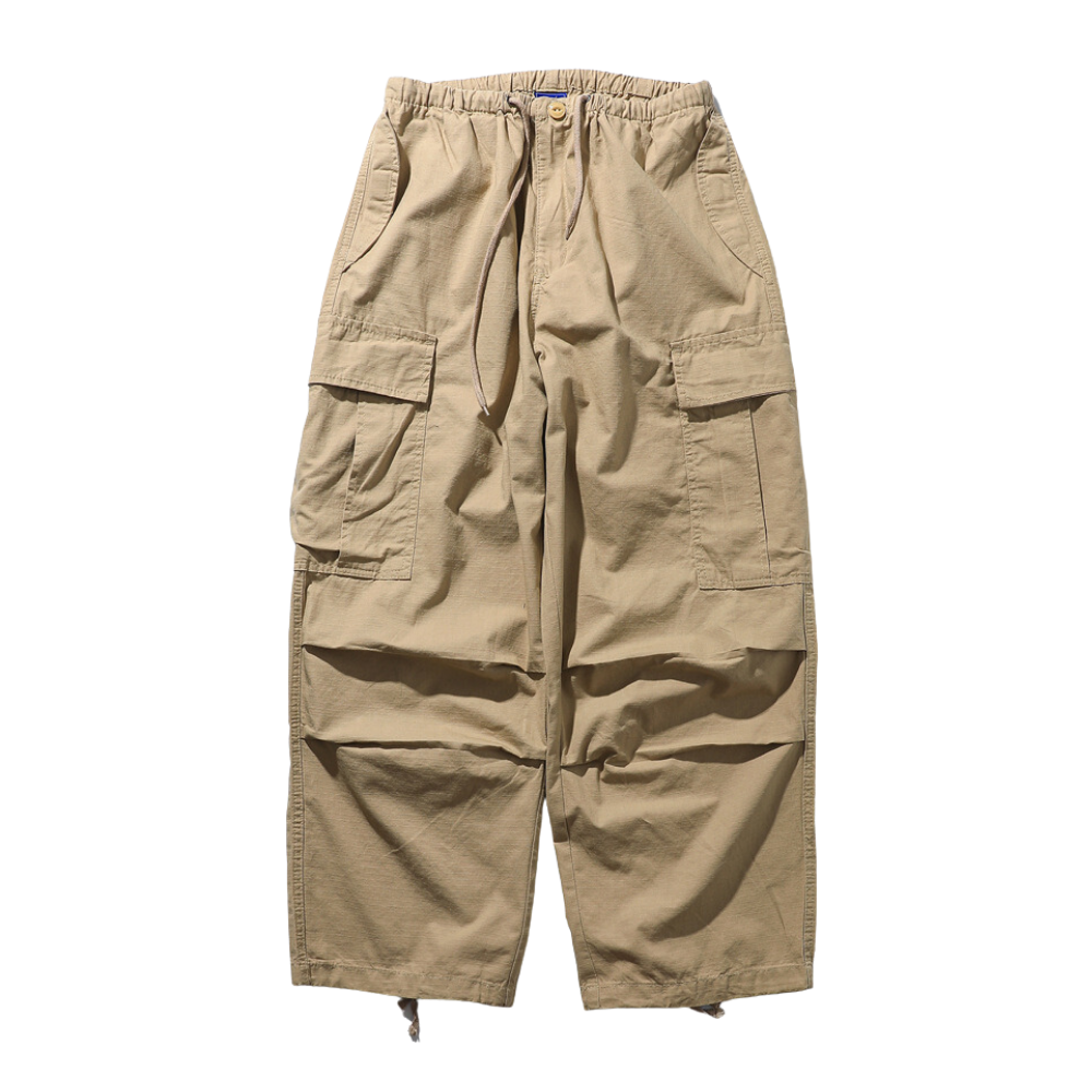 Technical Outdoor Pleated Cargo Pants
