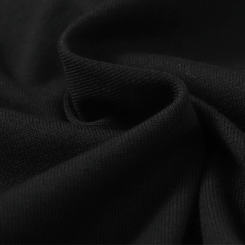 Evokyn Black White Futuristic Techwear Jersey T-Shirt