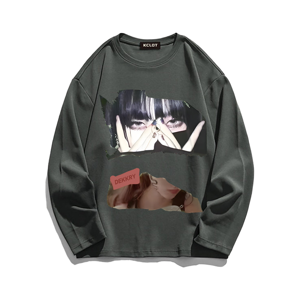 Japanese Girl Print Sweatshirt