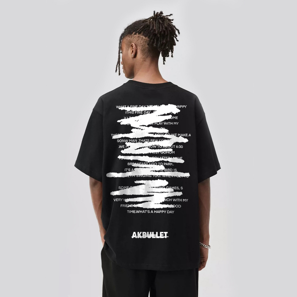 Casual Graffiti Letter T-shirt