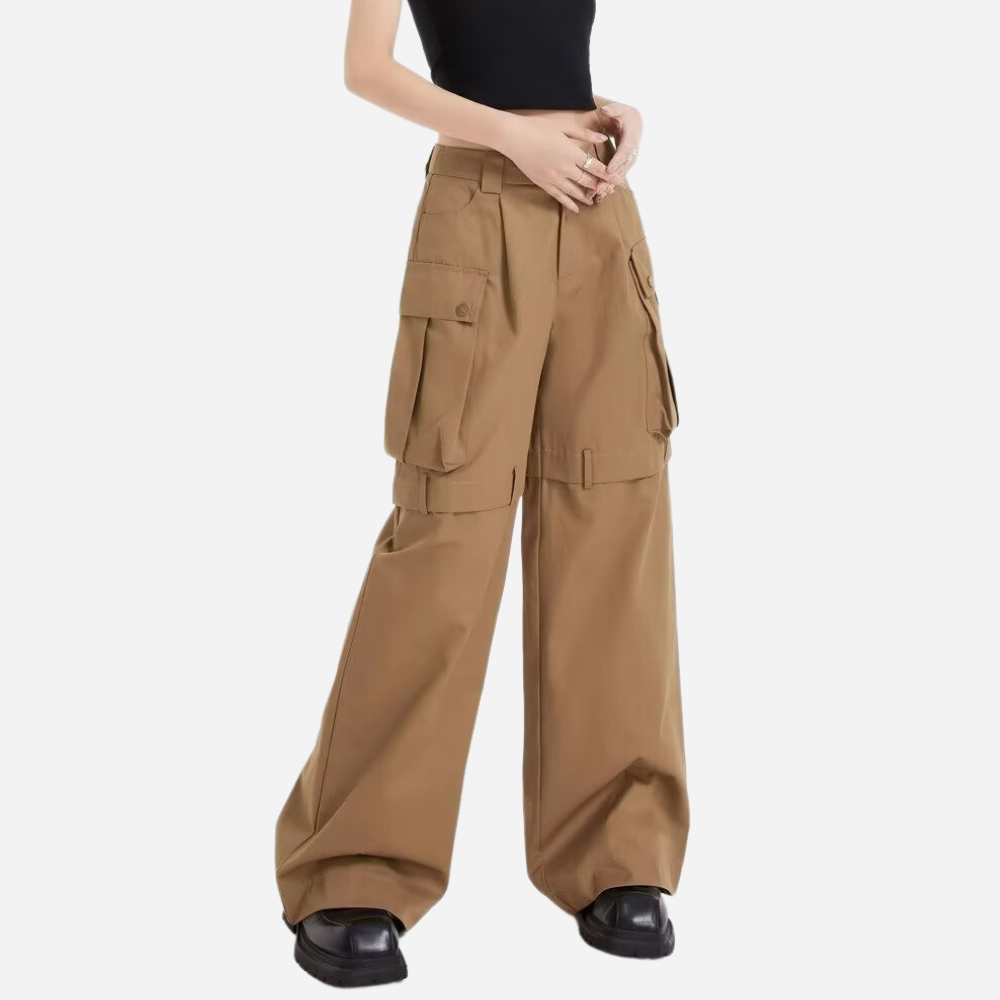 Women's American High Waist Cargo Pants