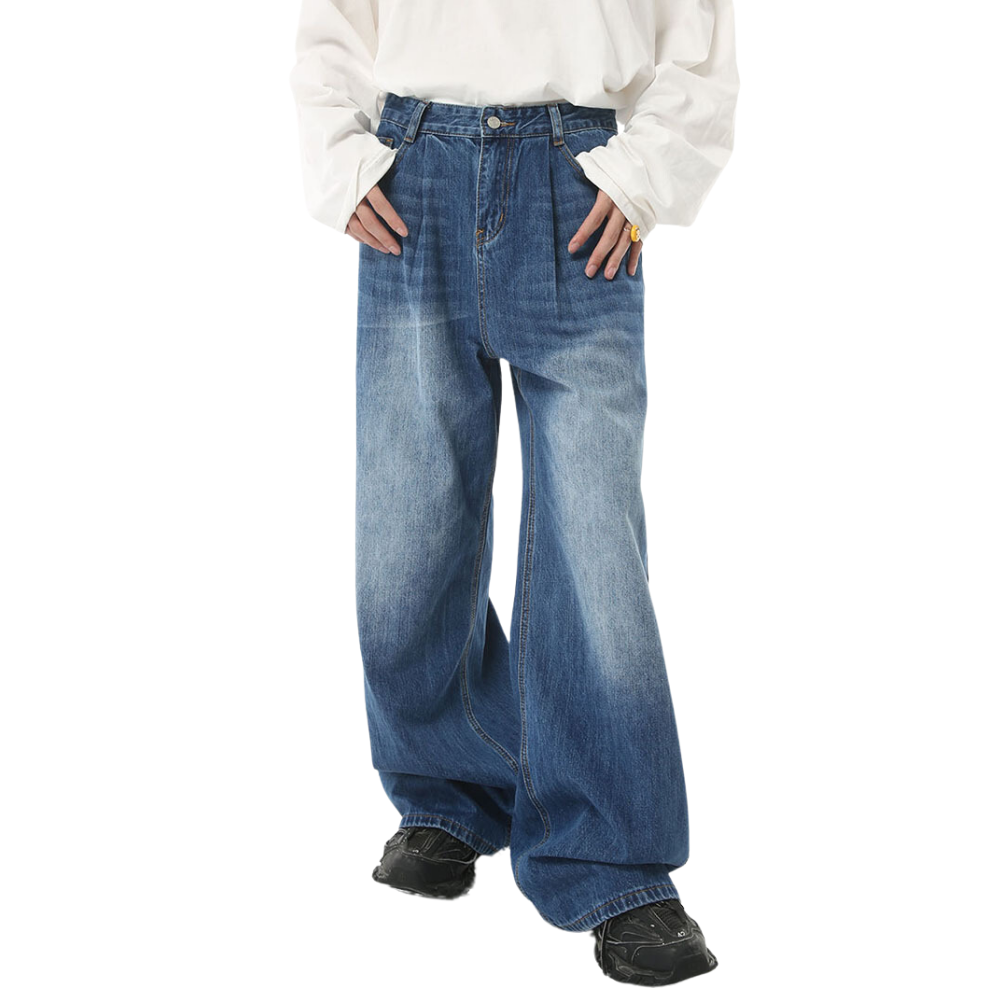 Vintage Loose Floor-Length Jeans