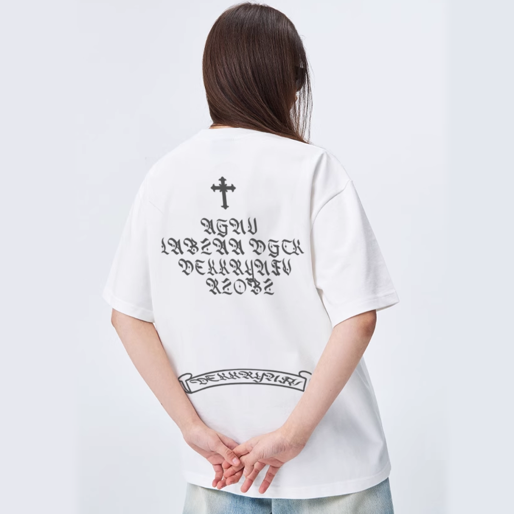 American Cross Letter Print T-shirt