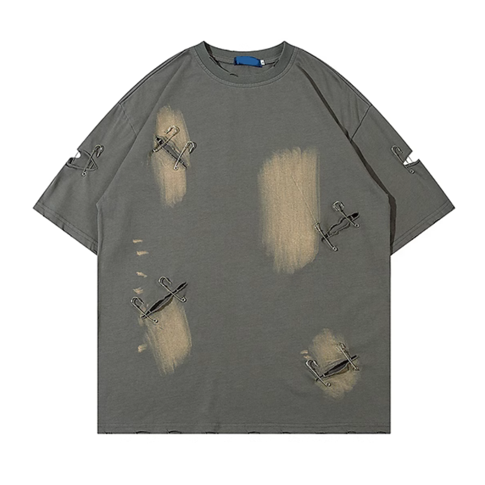 High Street Pin Distressed T-shirt