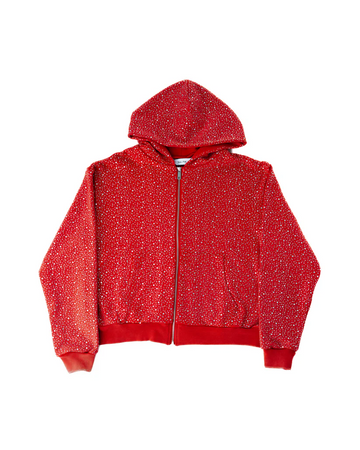 LoopStone Luxury® Hell-Level Handmade Diamond Zipper Hoodie
