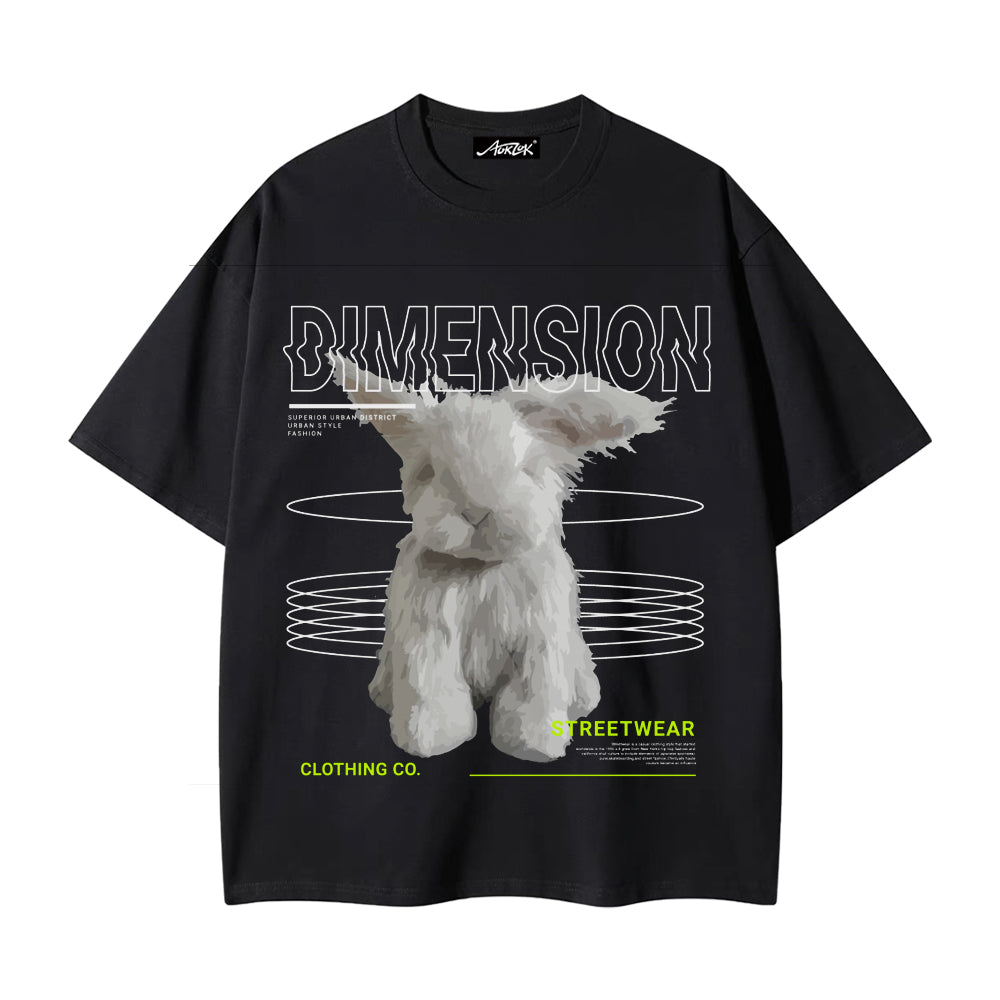 Plush Bunny Print T-shirt