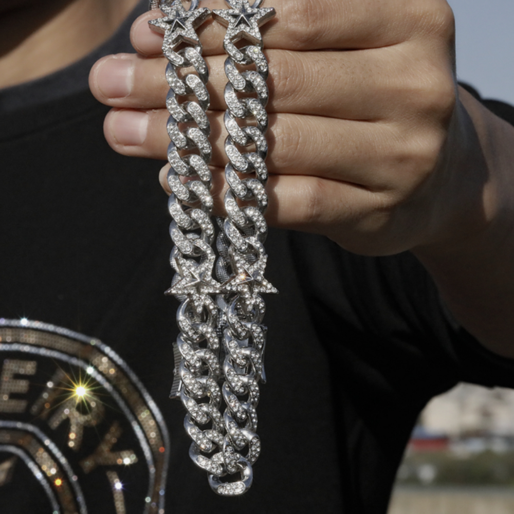 Street Pentacle Rock Necklace