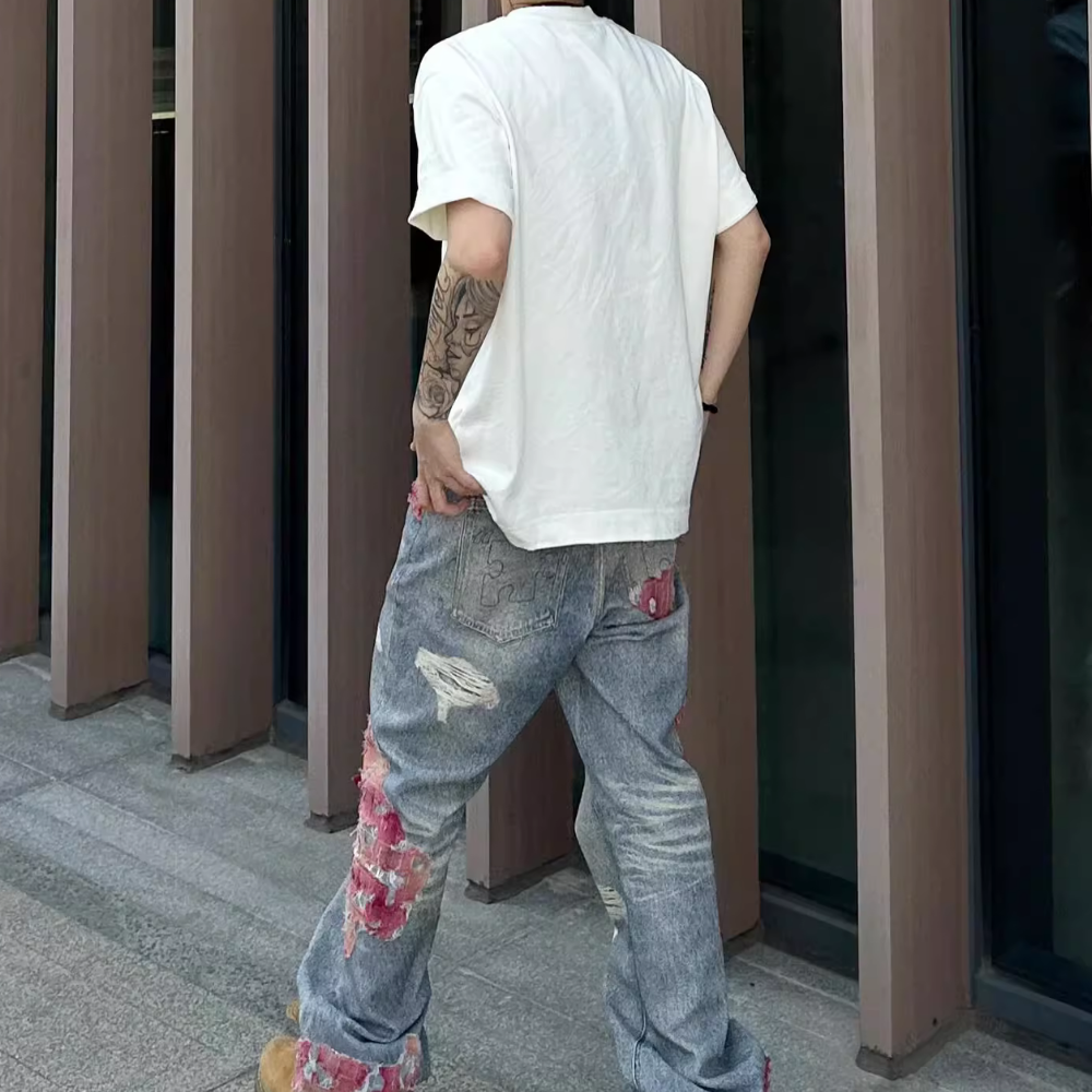 Street Sunset Patchwork Jeans