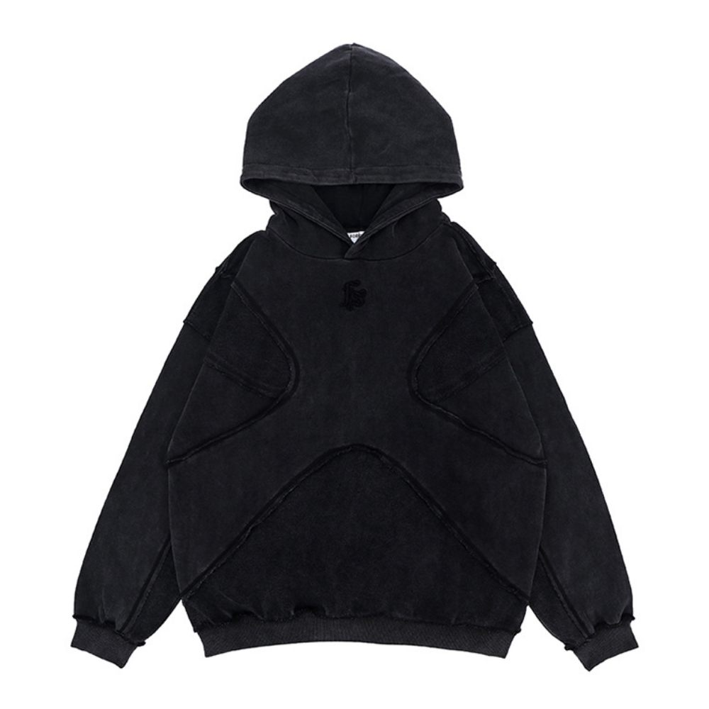 Heavy Solid Color Washed Hoodie