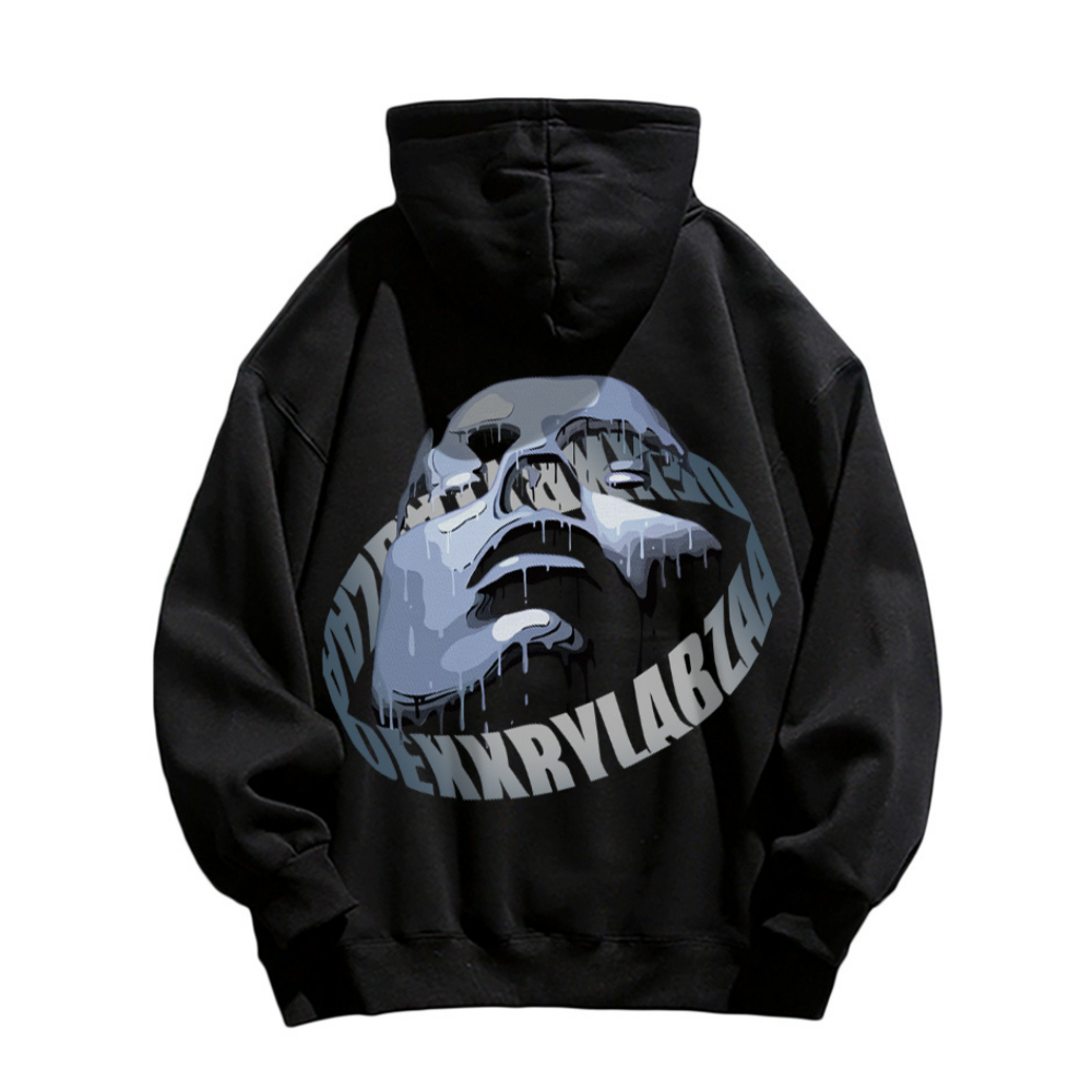 Urban Alien Portrait Graphic Hoodie