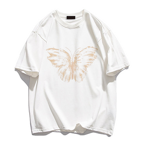 Casual Cotton Butterfly T-shirt