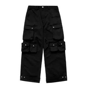 High Street Black Multi-Pocket Cargo Pants